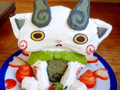 コマさん立体ケーキ☆妖怪ウォッチ